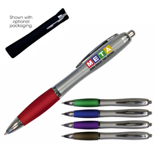 Silhouette Satin Grip Pen, Full Color Digital | Vorson Giveway