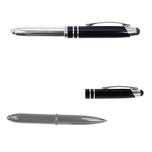 Executive 3-In-1 Metal Pen Stylus With Led Light | Vorson Giveway