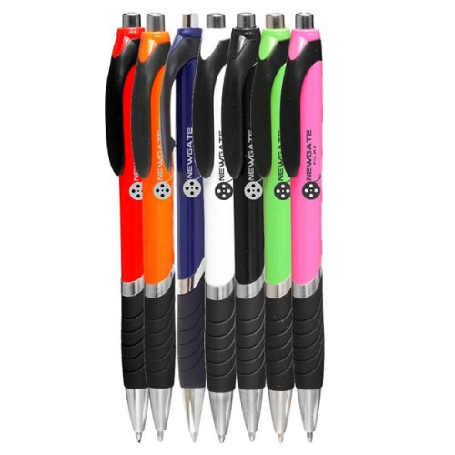 Bright Colors Rubber Grip Ballpoint Pen | Vorson Giveway