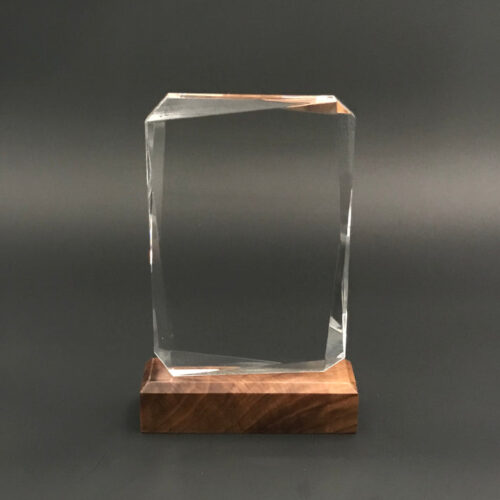 ROUND CRYSTAL + WOOD AWARD | Vorson Giveaways