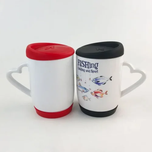 DARK BLUE BASE + LID SUBLIMATION MUG | Vorson Giveaways