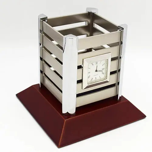 EXECUTIVE PEN HOLDER WITH CLOCK | Vorson Giveaways