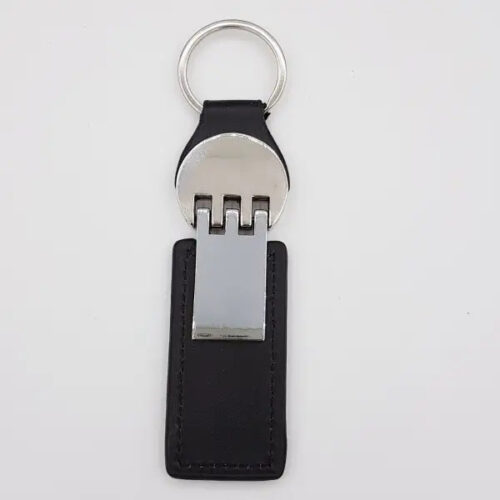 FASHION BLACK LEATHER KEYCHAIN | Vorson Giveaways