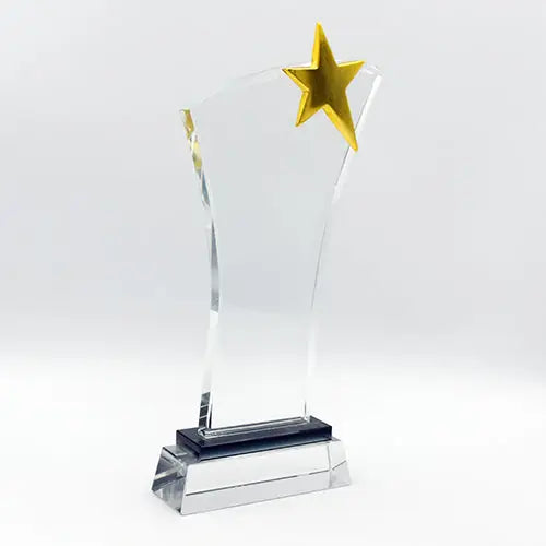 GOLD STAR CRYSTAL SHIELD | Vorson Giveaways